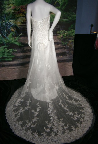 Abito sposa raso pizzo - raso,